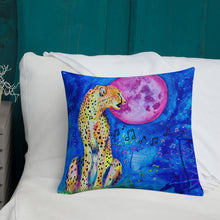 Load image into Gallery viewer, Elephant Print on the Front and Cheetah Print on the Back - Premium Pillow