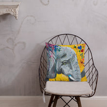 Load image into Gallery viewer, Don't Forget to Shower Yourself with Love, Elephant Throw Pillow
