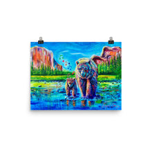 Load image into Gallery viewer, Bears at Yosemite - Art Print