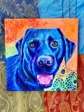 Load image into Gallery viewer, Black Lab Love: Pet Portrait