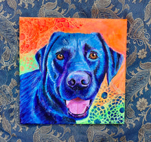 Load image into Gallery viewer, Black Lab Love: Pet Portrait