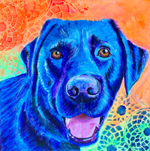 Load image into Gallery viewer, Black Lab Love: Pet Portrait