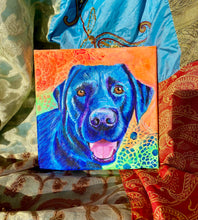 Load image into Gallery viewer, Black Lab Love: Pet Portrait
