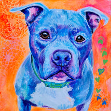 Load image into Gallery viewer, Jeffrey the Positively Peaceful Pitbull - Fine Art Print
