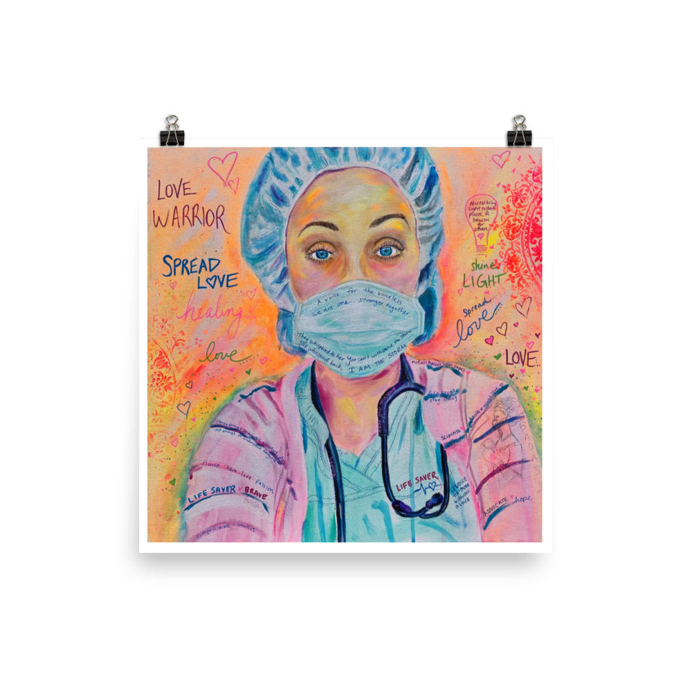 Nurse Warrior - Art Print