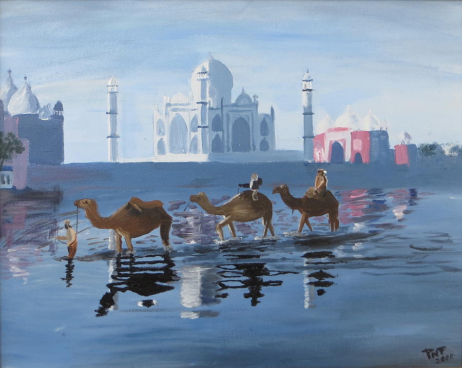 Taj Mahal and the Yamuna River